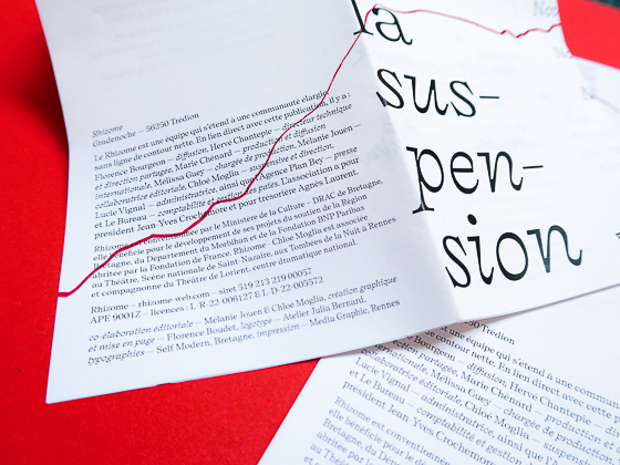 © Florence Boudet - « Sur la Suspension » publiée dans le cadre du Chaudron de Printemps 2023